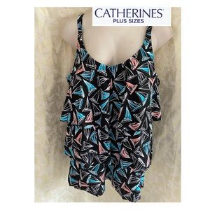 NWOT Catherine’s plus 16, 28W or 30W Tankini top